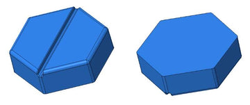 4.6mL Blank Hexagon Breaker Gummy Mold - 0