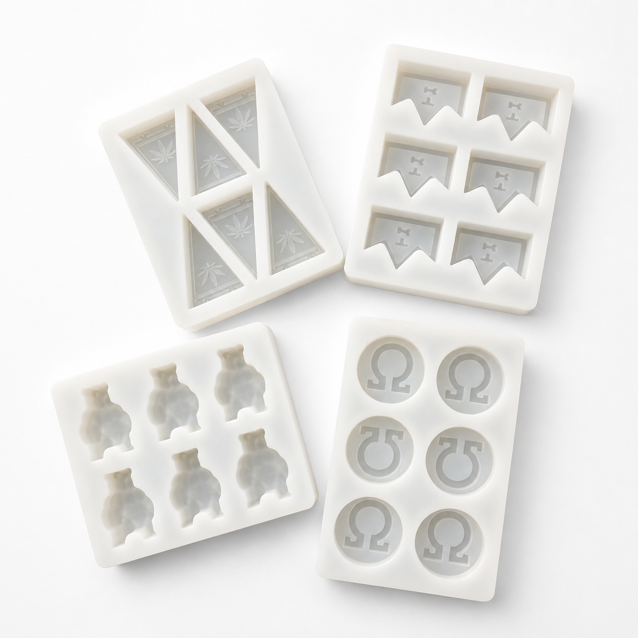 Moules en silicone personnalisés et formes de gummies avec marque pour production commerciale