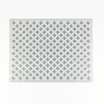 Horizontal top view of the 2mL Star Gummy Mold showing 219 star-shaped cavities