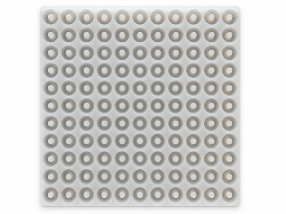 3,4 ml Pfirsichring-Gummiform – 108 Mulden