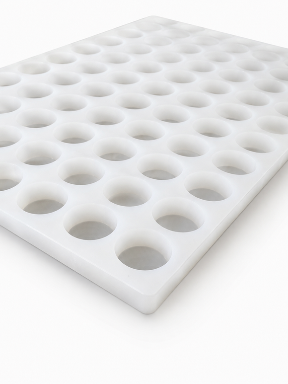 5.6mL coin gummy mold cavity detail