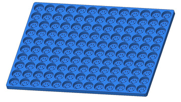 3,3 ml moule à monnaie de face souriante - 0