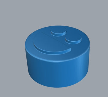 3,2 ml moule gommeux de visage souriant - 192 cavités - 0