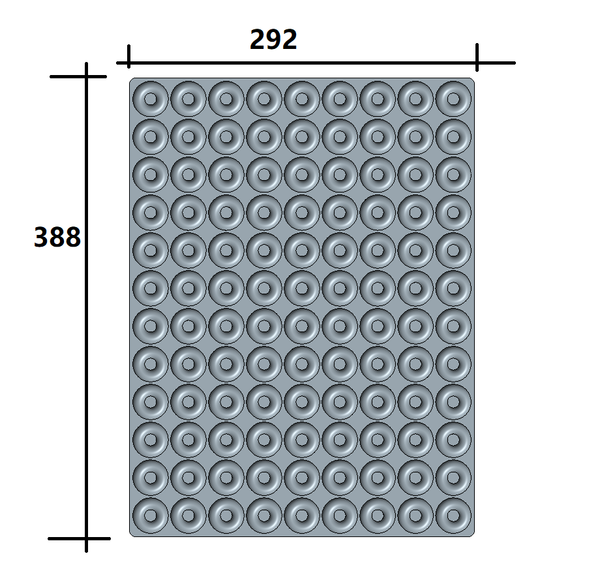 3 ml Pfirsichring-Silikon-Gummiform – 108 Vertiefungen